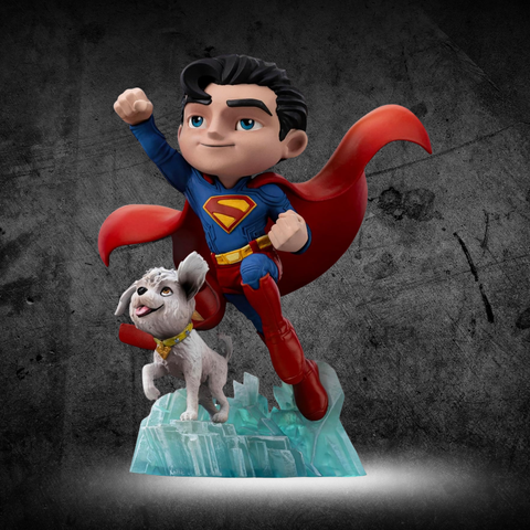 Superman and Krypto Legacy Iron Studios MiniCo statue UAE