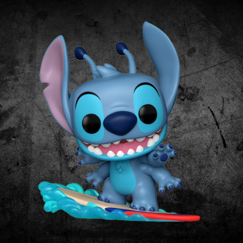 Disney Stitch on Surfboard Figure