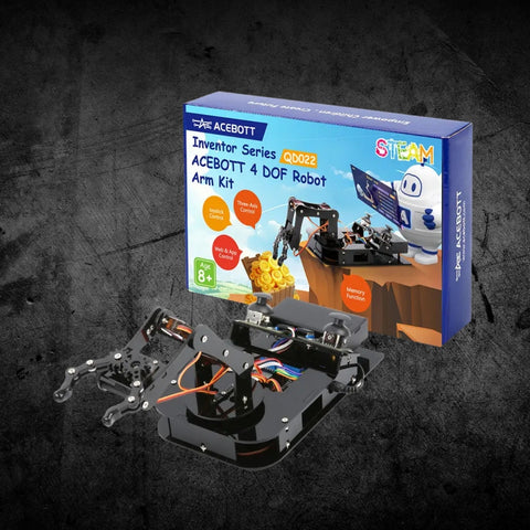 ACEBOTT ESP32 4-DOF Robot Arm Kit Programmable STEM Robotics Kit for Students & Makers