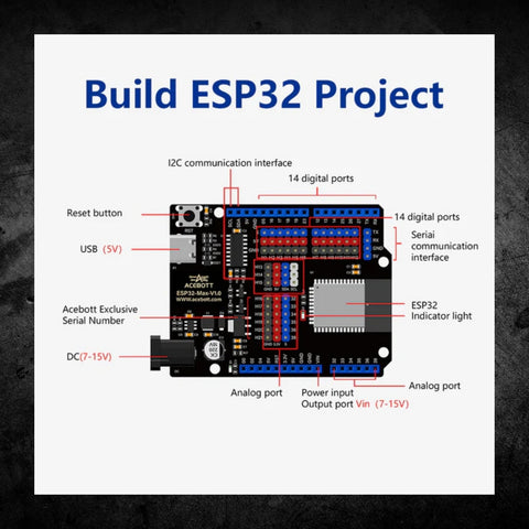 ACEBOTT ESP32 4-DOF Robot Arm Kit Programmable STEM Robotics Kit for Students & Makers