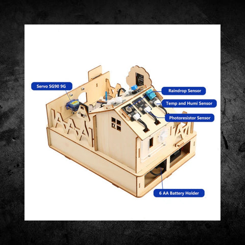 ACEBOTT Easy-Plug ESP32 Smart Home Starter Kit Wooden House